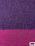 Italian Wool Blend Lightweight Coating Panel - Magenta / Purple