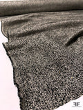 Italian Lightweight Wool Blend Tweed Suiting - Black / Oatmeal