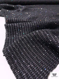 Italian Glam Pique-Weave Tweed with Tiny Sequins - Black