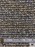 Italian Wool-Feel Acrylic Blend Boucle Tweed Suiting - Linen White / Baby Blue / Baby Pink / Black