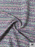 Intermix-Vibes Novelty Tweed Suiting - Neon Green / Blue / Pink / Off-White / Multi