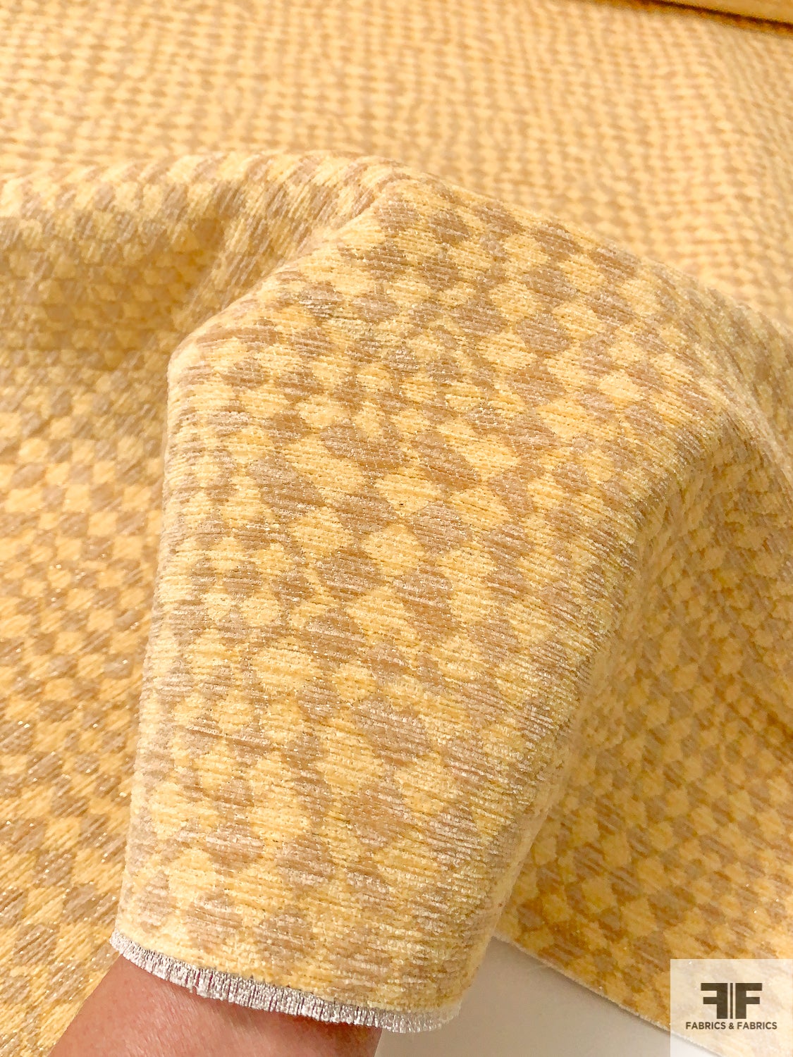 REMNANT 125cm - Boiled Wool Fabric - 100% Wool - Golden Yellow Ochre,  Mustard