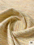 Italian Spring Tweed Ladies Suiting - Pastel Yellow / Pastel Green / Pastel Corals