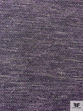 Italian Ladies Tweed Suiting with Fine Small Sequins - Purple / Navy / Light Grey