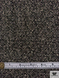 Italian Classic Tweed Suiting with Lurex Fibers - Black / Taupe / Gold