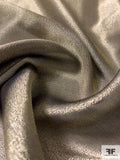 Italian Ralph Lauren Sheer Silk Lamé - Antique Silvery-Gold