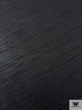 Italian Diagonal Streaky Striped Jacquard Weave Metallic Brocade - Black