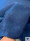 Italian Semi-Sheer Faille Lamé - Blue