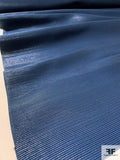 Made in England Shimmery Ottoman Striped Lamé - Blue