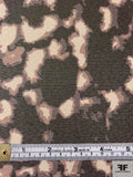 Italian Animal-Like Pattern Printed Lamé - Shades of Brown / Gold / Beige / Taupe