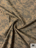 Camouflage-Look Stretch Twill Cotton Jacquard - Taupe / Stone