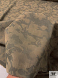 Camouflage-Look Stretch Twill Cotton Jacquard - Taupe / Stone