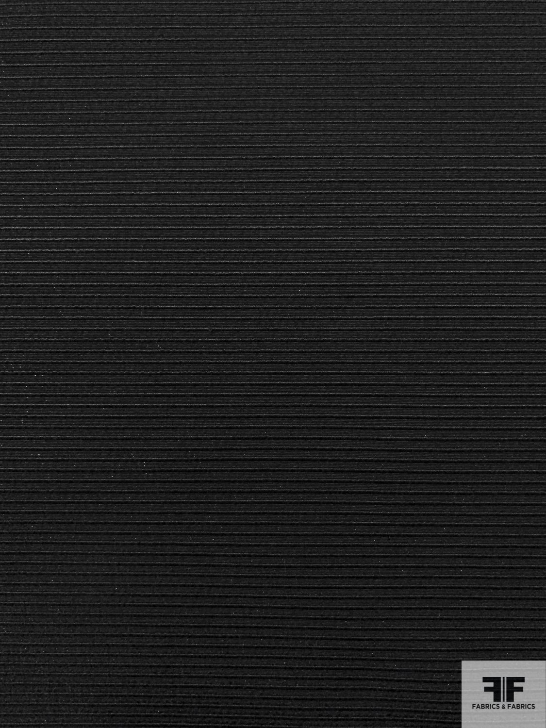 Horizontal Ottoman Striped Brocade with Lurex - Black