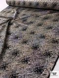 Italian Couture Glam Metallic Brocade - Icy Gold / Icy Purple / Black