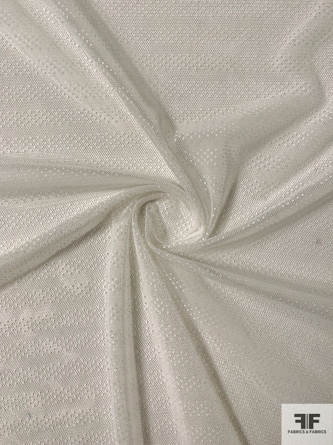 Italian Stretch Novelty Netting - Off-White