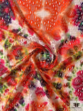 Tie-Dye Kaleidoscope Printed Stretch Lace - Multicolor