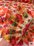 Tie-Dye Kaleidoscope Printed Stretch Lace - Multicolor