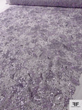 Glam Embroidered Tulle with Sequins - Lilac