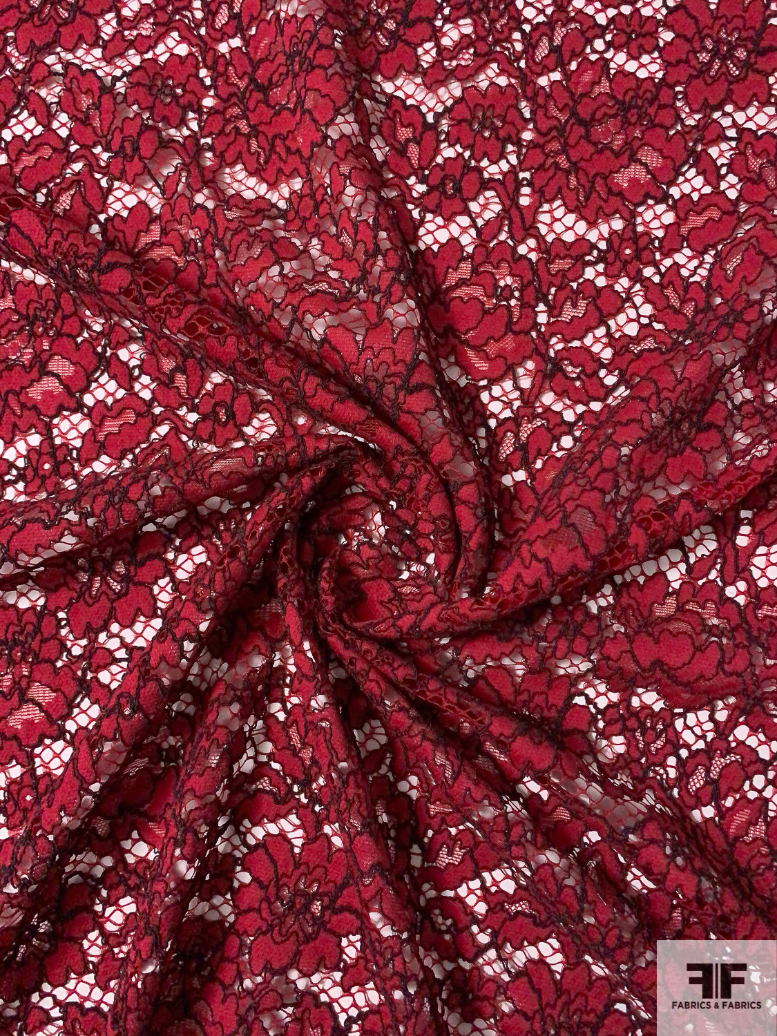 red lace fabric for dress Lace Fabric 3D Flower Beaded Applique Bridal Lace Fabric in Dark Red for Evening Dress, Wedding Accessories, Apparel, by 1 Yard