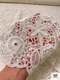 Groovy Floral Guipure Lace - Off-White