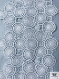 Circle Sun Medallions Guipure Lace Trim - Off-White