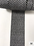 Checkerboard Yarn-Dyed Trim - Black / White
