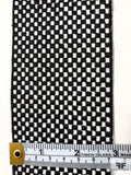 Checkerboard Yarn-Dyed Trim - Black / White