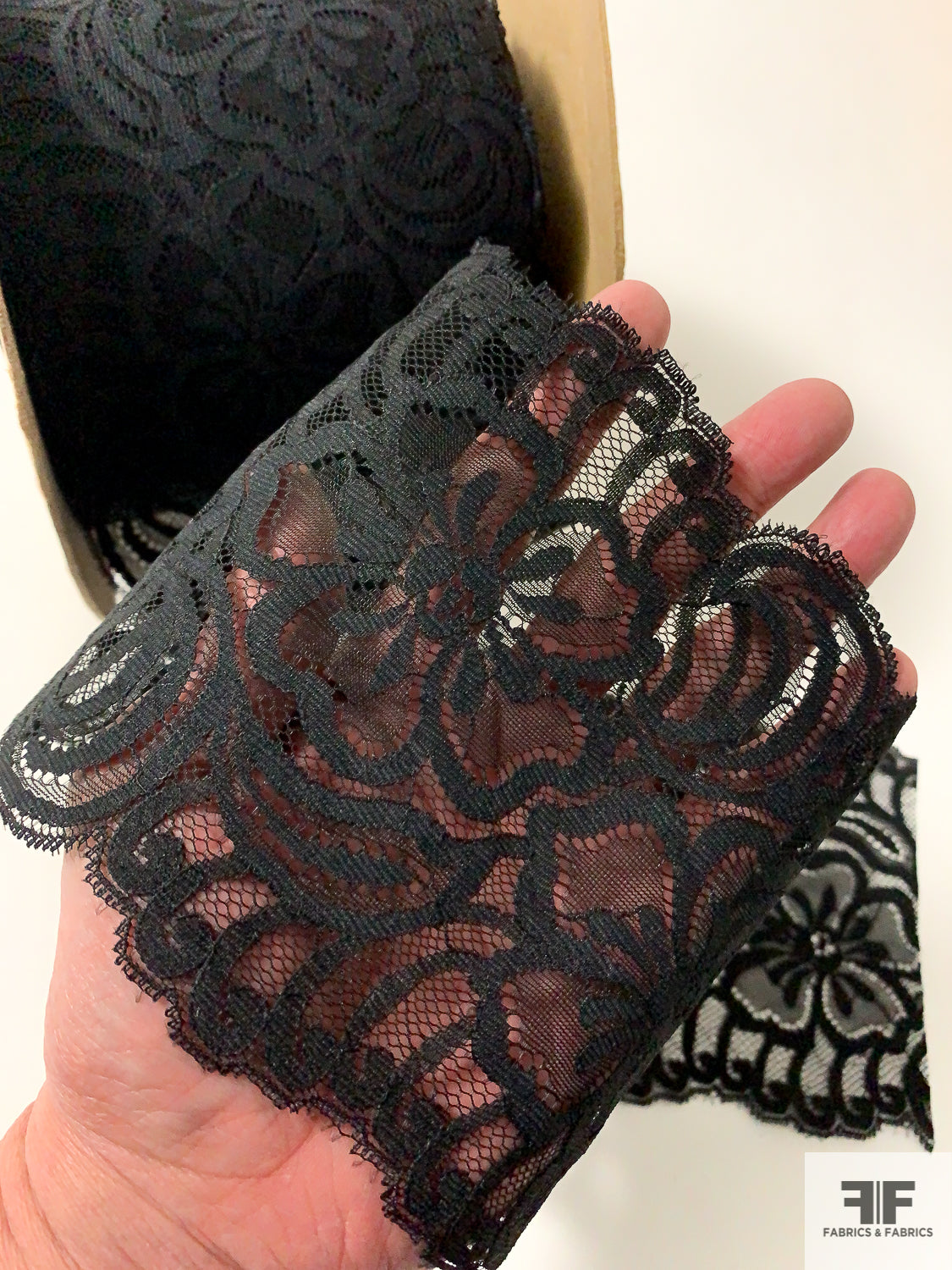 thumbnail image 2 of Floral Flower Embroidered Lace Trim, Shabby Chic Lace, Doll Trim, Scrapbooking Junk Journal Supply 2 of 13