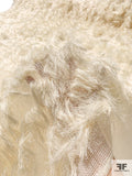 Shaggy Fringe on Mesh Knit - Cream