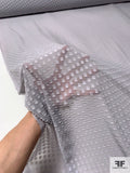 Square Pattern Clip Polyester Chiffon - Grey
