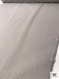 Ditsy Dot Clip Polyester Chiffon - Grey