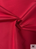 Solid Silk Faille - Strawberry Red