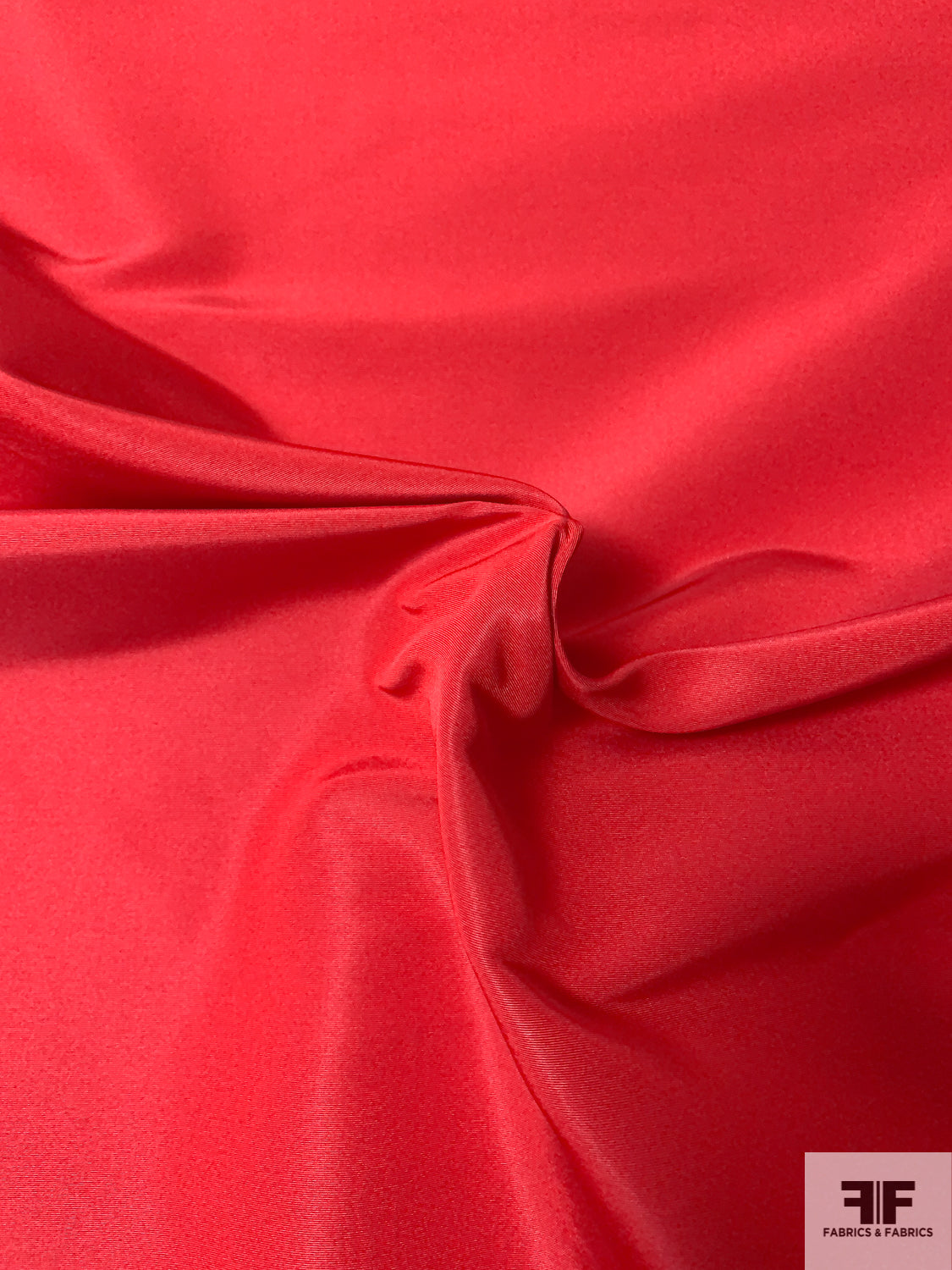 Italian Solid Silk Faille - Red
