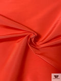 Italian Solid Silk Faille - Coral Orange