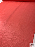 Italian Solid Gauzy-Look Silk Organza - Summer Red