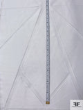 Italian Large Scale Prism Cotton Fil Coupé on Polyester Organza - Ivory