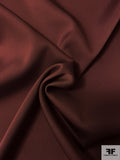 Italian Viscose Blend Stretch Sateen - Merlot