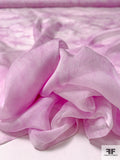 Tie-Dye Printed Fine Silk Chiffon - Soft Orchid