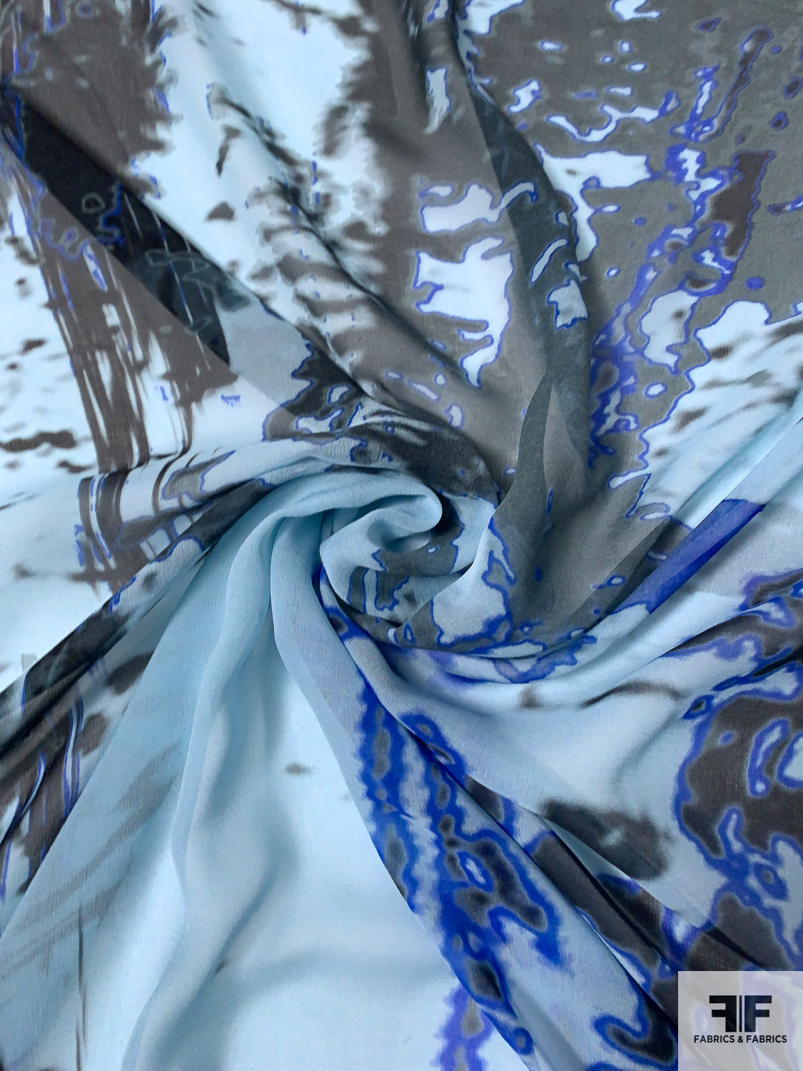 Silk Chiffon - Aqua – Sawyer Brook Distinctive Fabrics