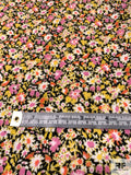 Italian Ditsy Floral Printed Cotton Lawn - Yellow / Pink / Coral / Black / White
