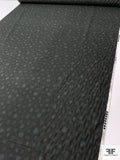 Faint Brush Spot Printed Heavy Cotton Lawn - Denim Grey
