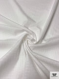 Mini Woven Windowpane Cotton Shirting - White