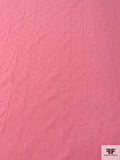 Swiss Dot Cotton Voile with Open Weave Striped Design - Watermelon Pink