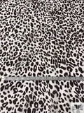 Cheetah Printed Cotton Voile - Black / Off-White