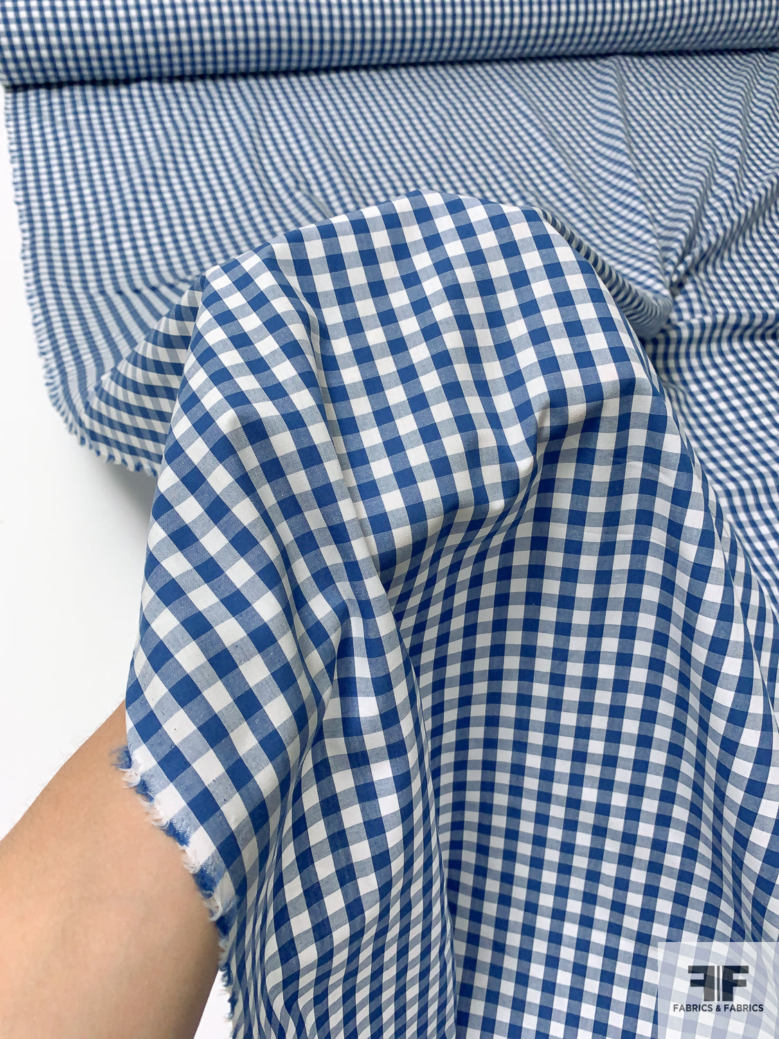 cotton gingham dress fabric Nectar Small Gingham Premium Cotton