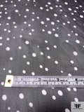 Prabal Gurung Scattered Polka Dot Printed Silk Chiffon - Black / White