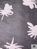 Prabal Gurung Large Scale Leaf Clovers Printed Silk Chiffon - Black / White