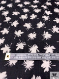 Prabal Gurung Leaf Clovers Printed Silk Georgette - Black / White