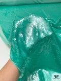 Prabal Gurung Solid Fish Scale Sequins on Tulle - Ocean Green