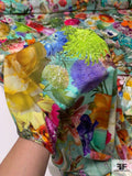 Prabal Gurung Floral Realism Printed Matte Jersey - Multicolor